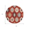 Homeroots 8' Red Ivory And Salmon Round Southwestern Washable Indoor Outdoor Area Rug 615166 - alternate 5