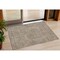 Homeroots 3' X 5' Brown And Beige Abstract Washable Indoor Outdoor Area Rug 594911 - alternate 1