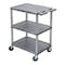 Luxor Utility Cart with 3 Shelves, 24" x 18" HE34-G - alternate 9