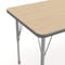 Flash Furniture Wren 60 in x 24 in Adjustable Height Activity Table, Thermal Laminate Top, Short Legs, Light Natural XU-A2460-REC-LTNAT-T-P-GG - alternate 8