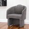 Homeroots 28" Gray Upholstered Club Chair And Toss Pillow 564976 - alternate 7