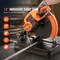 Vevor Abrasive Chop Saw 14in Mitering Chop Saw for Cutting Metal 45 Deg Angle Cuts J1G-ZB-355B - alternate 4
