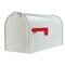 Architectural Mailboxes Elite, Large Post-Mount Mailbox, White E1600WAM - alternate 1