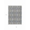 Homeroots 8' X 10' Gray Ivory And Navy Blue Floral Medallion Washable Indoor Outdoor Area Rug 614590 - alternate 4
