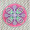 Homeroots 88" X 84" Green Pink And White Floral Cotton Hanging Tapestry 397424 - alternate 3