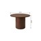 Homeroots 47" Natural Solid Wood Pedestal Base Round Top Dining Table 633115 - alternate 4