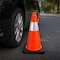 Dsv Standard Traffic Safety Cone 18" with Heavy Black Base and Reflective Collar, Orange, PVC 97118 - alternate 3