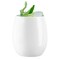 Smarty Had A Party 12 oz. Solid White Elegant Stemless Plastic Wine Glasses (64 Glasses), 64PK 3712-WH-CASE - alternate 5