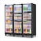 Yeego 67 in.W 43 cu.ft.Commercial Refrigerator Glass 3-Door Merchandiser Display YG-SC-1260FC-ZO - alternate 1