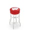 Holland Bar Stool Co 25" Wisconsin "W" Cushion Seat, 2-Ring Chrome Swivel Bar Stool L7C125Wisc-W - alternate 1