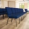 Flash Furniture Fabric Church Chair, Blue XU-CH-60096-NVY-GG - alternate 6