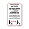 Signmission Public Safety, 7" Height, Decal, 10" X 7", Store Capacity Now Reduced No More Than 2 OS-NS-D-710-25437 - alternate 1