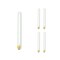 Bulbrite Pack of 5 Incandescent T8 Medium Screw Base E26 Light Bulb, 75 Watt, Frost, 5PK 861033 - alternate 4