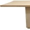 Homeroots 72" Natural and Brown Solid Wood Pedestal Base Dining Table 563908 - alternate 7