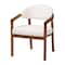 Baxton Studio Biana Boucle Dining Chair - Modern Upholstered Accent Armchair, Cream, Minimalist Design 259-14203-ZORO - alternate 1