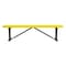 Leisure Craft Bench w/o Back, Surface Mount, 6ft., Yellow B6XPSM-YELLOW - alternate 1