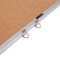 Deli Cork Board 18x24, Self-Healing Natural Cork, Aluminum Frame, Yellow E39052 - alternate 4
