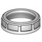 O-Z/Gedney 2-1/2 in Aluminum Type A Rigid Conduit Threaded Hub A-250 - alternate 1
