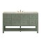 James Martin Vanities Breckenridge 60" Single Vanity, Smokey Celadon, w/ 3 CM Tajnar Eclos Top w/FreePower Wireless Charger 330-V60S-SC-FTJR - alternate 1