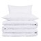 Homeroots White King Cotton Blend 1000 Thread Count Washable Duvet Cover Set 528182 - alternate 1