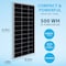 Mighty Max Battery 100 Watt 12 Volt, 9BB High Efficiency Monocrystalline Solar Panel With Solar Connectors MAX4140878 - alternate 1