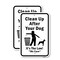 Signmission Clean Up After Your Dog It's The Law We Care, 18'' X 24'' 2 Signs, Heavy Gauge Aluminum, 2PK A-1824-2PACK-25277 - alternate 1