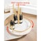 Vevor 2 Tiers Bar Cart Home Kitchen Serving Carts w/ Wine Rack Glass Holder Gold SS-8 - alternate 4