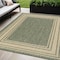 Homeroots 5' X 7' Green Geometric Indoor Outdoor Area Rug 572771 - alternate 6