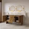 James Martin Vanities Hudson 60" Double Vanity, Honey Oak w/ 3 CM Eternal Jasmine Pearl Silestone Top 435-V60D-HNO-3EJP - alternate 6