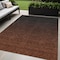 Homeroots 5' X 8' Orange And Charcoal Abstract Washable Indoor Outdoor Area Rug 588967 - alternate 1