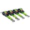 Mytee Products 1inx12ft Retractable Tie-down Straps W/ S-Hook - 4 Ratchet Straps Kit, Green RS112R-FG4PK - alternate 7