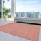 Homeroots 8' X 10' Pink And Copper Abstract Washable Indoor Outdoor Area Rug 599829 - alternate 6
