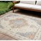 Homeroots 10' X 14' Beige And Blue Floral Indoor Outdoor Area Rug 573750 - alternate 7