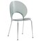 Leisuremod Opulent Plastic Dining Chair in Chrome Metal Legs, Smoke OC20TGR - alternate 1
