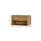 Homeroots 18" Oak Solid Wood One Drawer Floating Nightstand 722555 - alternate 2