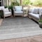 Homeroots 10' X 14' Black And Ivory Ombre Washable Indoor Outdoor Area Rug 595792 - alternate 6