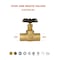 Everflow SWT Stop Valve with Drain, Brass 3/4" 410C034-NL - alternate 3
