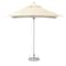 Homeroots 8ft Ecru Polyester Square Market Patio Umbrella 491959 - alternate 1