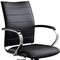 Homeroots Black and Silver Adjustable Height Swivel Rolling Office Chair 554027 - alternate 4