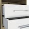 Homeroots 20" White Wood Two Drawer Nightstand 543669 - alternate 9