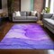 Homeroots 10' X 14' Purple Abstract Washable Non Skid Indoor Outdoor Area Rug 559774 - alternate 4