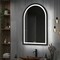 Homeroots 38" Clear Lighted Arch Unframed Bathroom Vanity Mirror 564830 - alternate 3