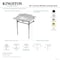 Kingston Brass 36-Inch Carrara Marble Console Sink with Stainless Steel Legs, 8-Inch, 3-Hole KMS36227M38SQ6 - alternate 2