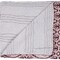 Homeroots 50" X 70" Pink and Brown Kantha Cotton Abstract Throw Blanket with Embroidery 332343 - alternate 3