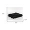 Homeroots Black Woven 100% Woven Textured Cotton Throw Blanket 518839 - alternate 6