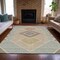 Homeroots 9' X 12' Pewter Copper And Silver Geometric Washable Indoor Outdoor Area Rug 631925 - alternate 8