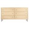 Homeroots 68" Natural Solid Wood Six Drawer Dresser 620850 - alternate 1