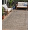 Homeroots 5' X 8' Brown And Beige Abstract Washable Indoor Outdoor Area Rug 615993 - alternate 1