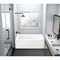 Kingston Brass 48" Acrylic Rectangular 3-Wall Alcove Tub, Left Hand Drain and Anti-Skid Surface, Glossy White VTAM4832L22D - alternate 5
