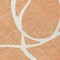 Homeroots 8' Salmon And Ivory Round Abstract Washable Indoor Outdoor Area Rug 597519 - alternate 3